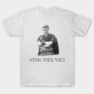 Gaius Julius Caesar Veni Vidi Vici - Ancient Roman History T-Shirt